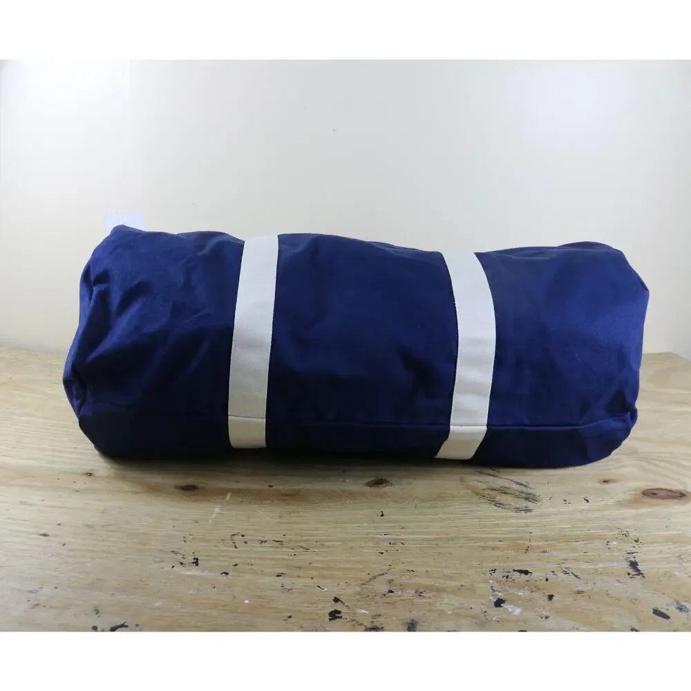 New Champion Bag Mens Large Blue Red Logo Canvas Duffle Adjustable Strap